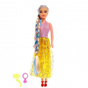 Кукла-модель «Синтия» в платье с длинными волосами, МИКС