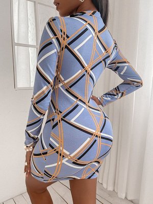 SXY Облегающее платье в полоску