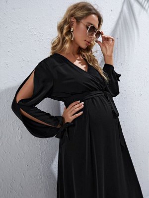 SheIn Платье с v-образным воротником для беременных