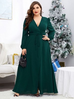 На запах Одноцветный Элегантный Платья Plus Size