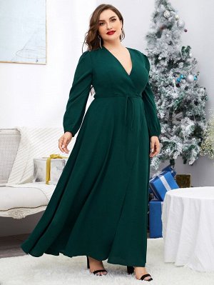 На запах Одноцветный Элегантный Платья Plus Size