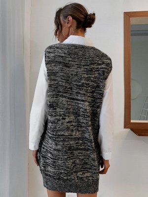 Платье-свитер вязаный без блузки