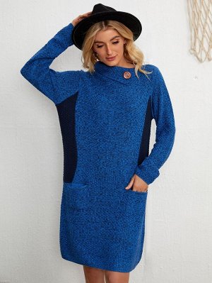 EMERY ROSE Платье-свитер с карманами