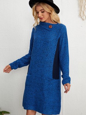EMERY ROSE Платье-свитер с карманами