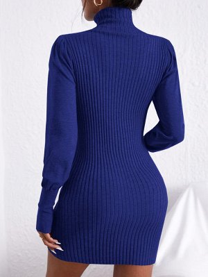 Трикотажное платье-свитер