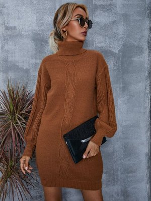 Платье-свитер без пояса