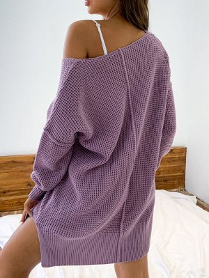 AAmilife Платье-свитер в рубчик