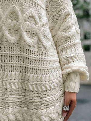 Simplee Платье-свитер вязаный