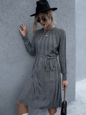 SheIn Платье-свитер с поясом