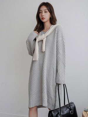 DAZY Платье-свитер текстурированный