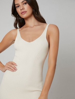 BASICS Платье-свитер с глубоким воротником