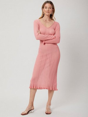 PREMIUM Платье-свитер из вискозы