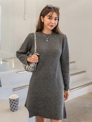 DAZY Однотонное платье-свитер
