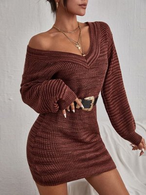 Облегающее платье-свитер