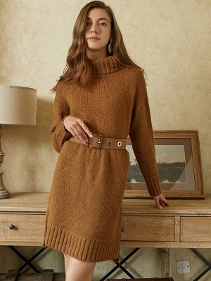 MOTF PREMIUM Платье-свитер & мохер без пояса
