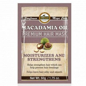 Difeel Питательная маска для волос с маслом макадамии / Macadamia Oil Premium Hair Mask, 50 мл