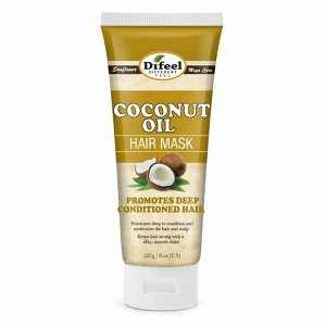 Питательная маска для волос с кокосовым маслом Difeel Coconut Oil Premium Hair Mask, 236 мл