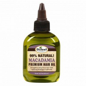 Difeel Натуральное премиальное масло для волос с макадамией / Natural Macadamia, 75 мл