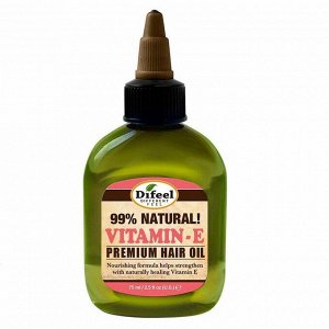 Difeel Натуральное премиальное масло для волос с витамином Е / Natural Vitamin E, 75 мл