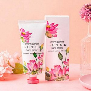 Крем для рук с экстрактом лотоса Jigott Secret Garden Lotus Hand Cream