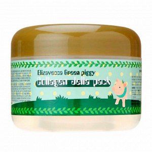 Elizavecca Маска для лица коллагеновая / Green Piggy Collagen Jella Pack, 100 мл