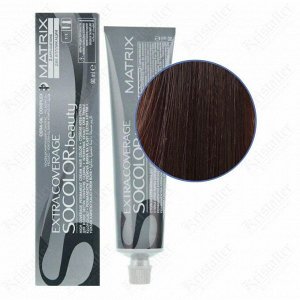 Matrix Крем-краска для седых волос / Socolor beauty 505G, светлый шатен золотистый, 90 мл