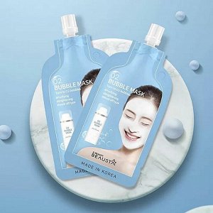 Кислородная маска для лица очищающая Beausta O2 Bubble Mask