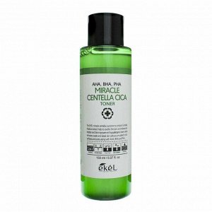 Тонер для проблемной кожи Ekel AHA, BHA, PHA Miracle Centella Cica Toner