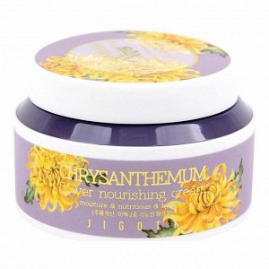 Jigott Питательный крем для лица с экстрактом хризантемы / Chrysanthemum Flower Nourishing Cream, 100 мл