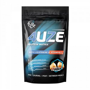 Мультикомпонентный протеин 4uze + Glutamine "Сливочная карамель" Fuze, 750 г