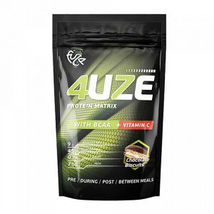 Мультикомпонентный протеин 4uze + BCAA "Шоколадное печенье" Fuze, 750 г