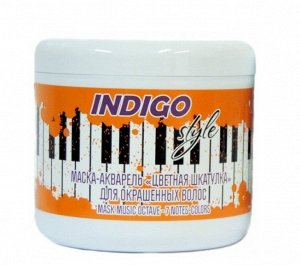 Indigo Маска-акварель для окрашенных волос «Цветная шкатулка», 500 мл