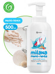 Жидкое мыло "Milana мыло-пенка морской бриз" (флакон 500 мл), 1 шт.