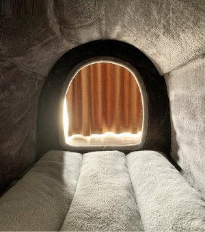 Утеплённая палатка-домик  для собак, размер М