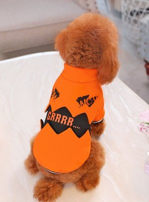 Кофта для животных, надпись "Grrrr…", цвет оранжевый, размер XS