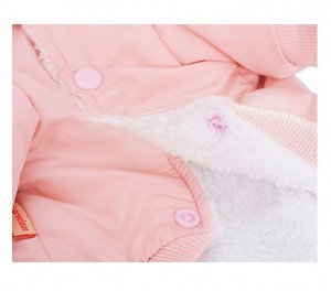 Куртка с надписью на спине для животных, цвет розовый, размер XS