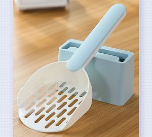 Лопатка-совок для кошачьего туалета с подставкой
