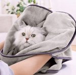 Полотенце для животных, цвет серый