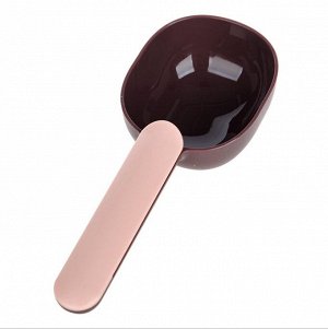 Ложка-лопатка для набора корма, цвет коричневый/розовый