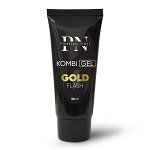 Комби гель Gold Flash с золотым светоотражающим глиттером