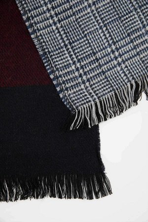 DEFACTO Трикотажный шарф с блочным узором