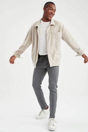 Фетровое пальто Modern Fit с воротником-рубашкой