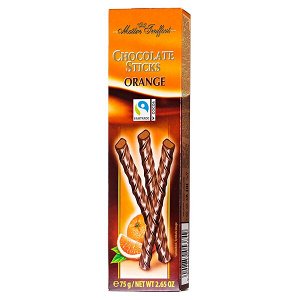 Шоколад MT Chocolate Sticks Orange 75 г 1уп.х 24 шт.