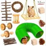 Игровой набор для хомяка/морской свинки/крысы, 12 предметов