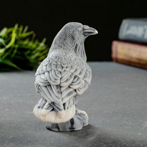 Фигурка «Ворон чёрный», мраморная крошка, 9 см
