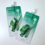 Ночная несмываемая маска для лица с экстрактом сока алоэ Missha Pure Source Pocket Pack - Aloe