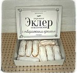 Эклеры с творожным кремом
