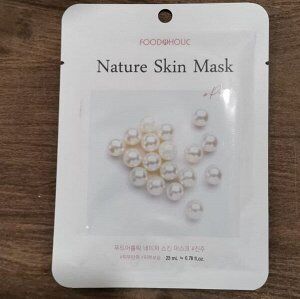 BELOVE FOOD@HOLIC NATURE SKIN MASK PEARL 23ml*10ea Тканевая маска с экстрактом жемчуга 23мл*10шт