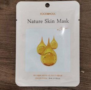 FOOD@HOLIC NATURE SKIN MASK COLLAGEN 23ml*10ea Тканевая маска для лица с Коллагеном 23мл*10шт