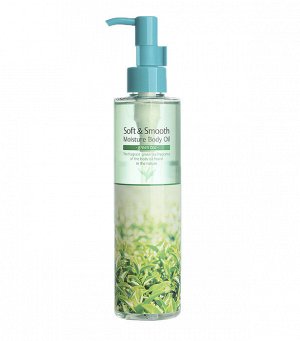 DEOPROCE SOFT SMOOTH BODY OIL GREEN TEA 200ml Смягчающее увлажняющее масло с зелёным чаем для тела 200мл